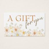 Geschikte cadeaukaart voor details visitekaartje (Voorkant)