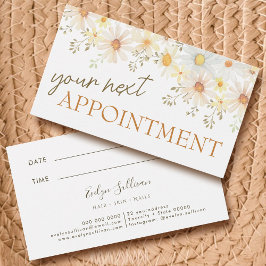 Geschikte daisies Appointment Card Visitekaartje