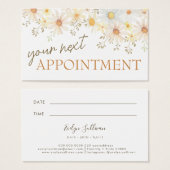 Geschikte daisies Appointment Card Visitekaartje (Voorkant /achterkant)