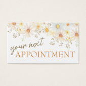 Geschikte daisies Appointment Card Visitekaartje (Voorkant)