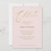 Geschikte, EDITABLE Afstuderen-uitnodiging Kaart (Achterkant)