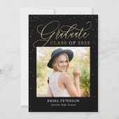 Geschikte, EDITABLE Afstuderen-uitnodiging Kaart (Voorkant)
