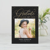 Geschikte, EDITABLE Afstuderen-uitnodiging Kaart (Staand voorkant)