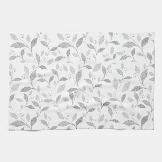 Geschikte getextureerde grijze keukenhanddoek (Horizontaal)