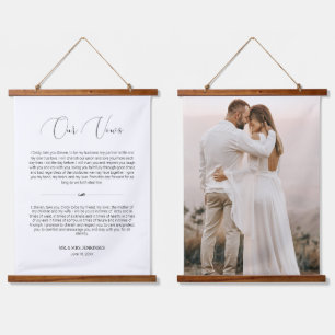 Geschikte Jubileum voor bruiloft met script foto Hangend Wandkleed