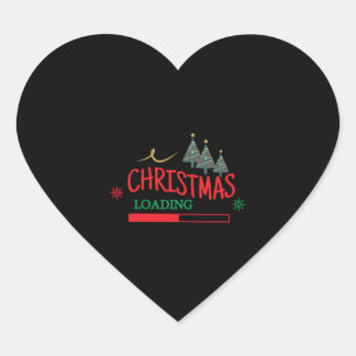 Geschikte kerstbelasting voor familie hart sticker