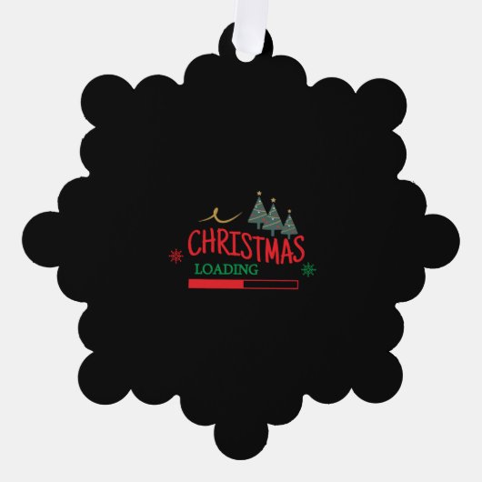 Geschikte kerstbelasting voor familie ornament kaart (Voorkant)