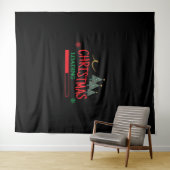 Geschikte kerstbelasting voor familie wandkleed (In Situ (horizontaal))