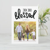 Geschikte kerstfoto zonder kerst feestdagenkaart (Staand voorkant)