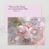 Geschikte lentebloesem met bijbelbericht briefkaart (Voorkant / Achterkant)