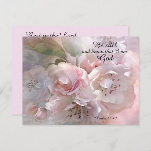 Geschikte lentebloesem met bijbelbericht briefkaart (Voorkant / Achterkant)