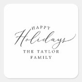 Geschikte Prettige feestdagen feestdag Vierkante Sticker (Voorkant)