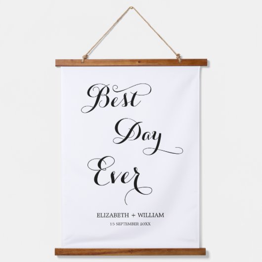 Geschikte script op de dag van het huwelijk hangend wandkleed (Voorkant)