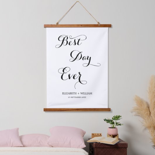 Geschikte script op de dag van het huwelijk hangend wandkleed (Slaapkamer)