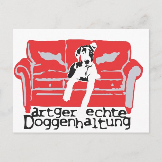 Geschikte teelt van Doggen Briefkaart (Voorkant)