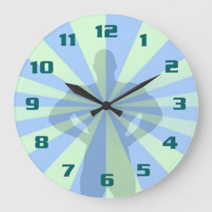 Geschikte tijd fitness en gym grote klok