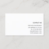 Geschikte trainingen voor zwarte en witte trainers visitekaartje (Achterkant)