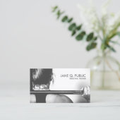 Geschikte trainingen voor zwarte en witte trainers visitekaartje (Staand voorkant)