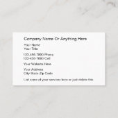 Geschikte Visitekaartjes (Achterkant)