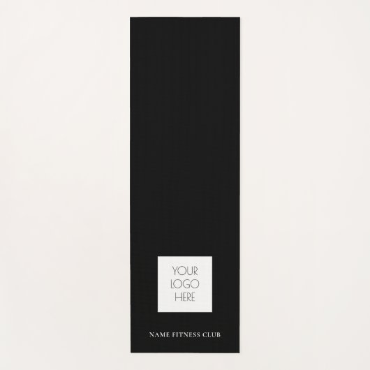 Geschikte zakelijke Sjabloon werkout zwart Yogamat (Voorkant)