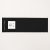 Geschikte zakelijke Sjabloon werkout zwart Yogamat (Voorkant (horizontaal))