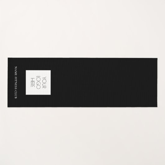 Geschikte zakelijke Sjabloon werkout zwart Yogamat (Voorkant (horizontaal))