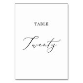 Geschikte zwarte kalligrafie Twintig Kaart (Achterkant)