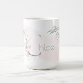 Geschikte zwarte roze monogram C Koffiemok (Center)