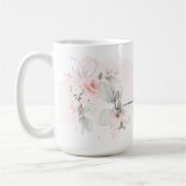 Geschikte zwarte roze monogram H Koffiemok (Links)