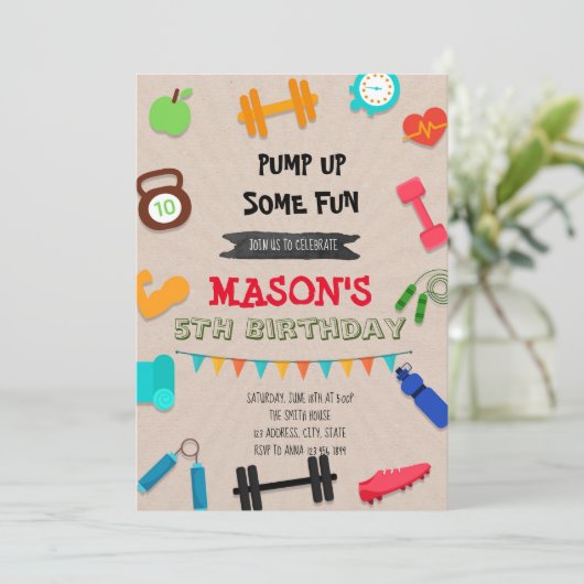 Geschikthebfeestelijke uitnodiging (Staand voorkant)