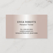 Geschiktheid 10-klasse meisje met Blush Roos Gold  Klantenkaartje (Achterkant)