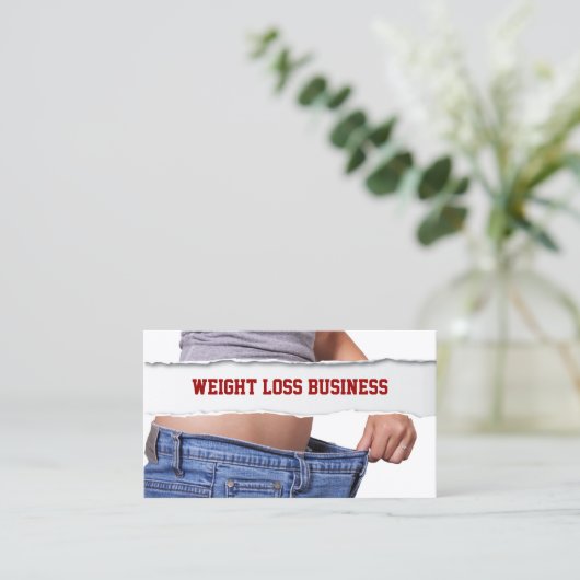 Geschiktheid bij gewichtsverlies meisje visitekaartje (Staand voorkant)