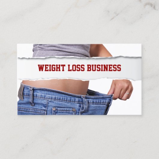 Geschiktheid bij gewichtsverlies meisje visitekaartje (Voorkant)