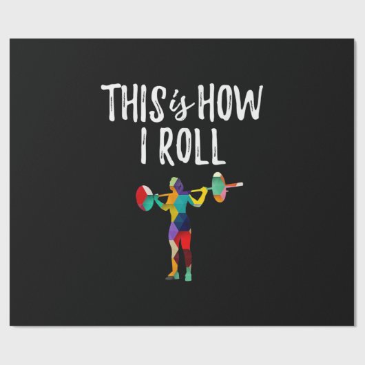 Geschiktheid Dit is hoe ik Gym Bodybuilding Girl r Cadeaupapier (Vlak)