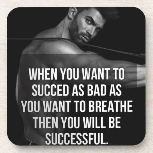 Geschiktheid en Bodybuilding Motivatie Bier Onderzetter