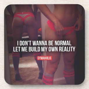 Geschiktheid en Bodybuilding Motivatie Bier Onderzetter