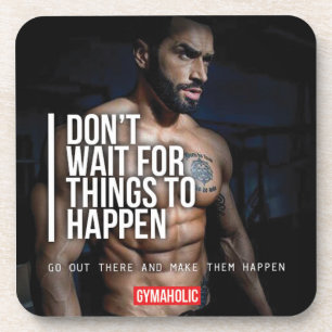 Geschiktheid en Bodybuilding Motivatie Bier Onderzetter