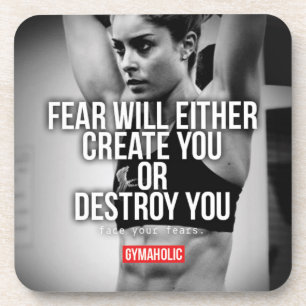 Geschiktheid en Bodybuilding Motivatie Bier Onderzetter