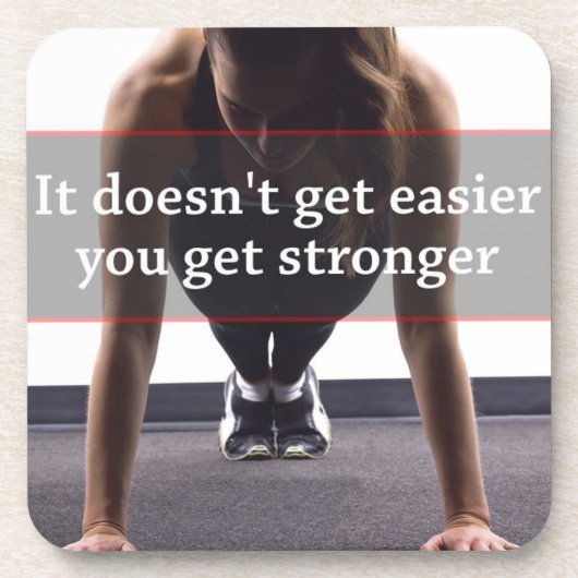 Geschiktheid en Bodybuilding Motivatie Drankjes Onderzetter (Voorkant)