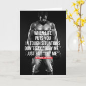 Geschiktheid en Bodybuilding Motivatie Kaart (Gele Bloem)