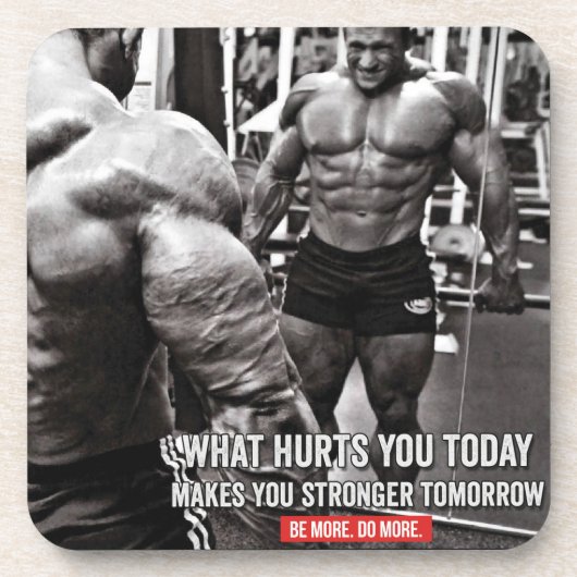 Geschiktheid en Bodybuilding Motivatie Onderzetter (Voorkant)