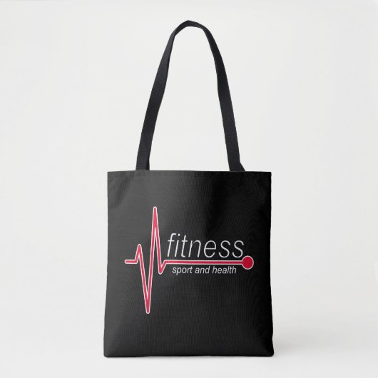 Geschiktheid en sport tote bag (Voorkant)