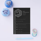 Geschiktheid geïnspireerd grijs en zwart flyer (Enkel)