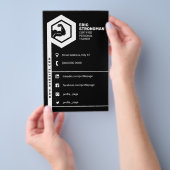 Geschiktheid geïnspireerd zwart flyer (Hand)