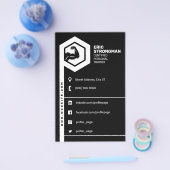 Geschiktheid geïnspireerd zwart flyer (Enkel)