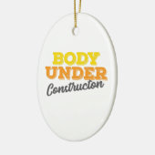 Geschiktheid Gym Gift Body onder constructietoeste Keramisch Ornament (Links)
