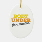 Geschiktheid Gym Gift Body onder constructietoeste Keramisch Ornament (Voorkant)