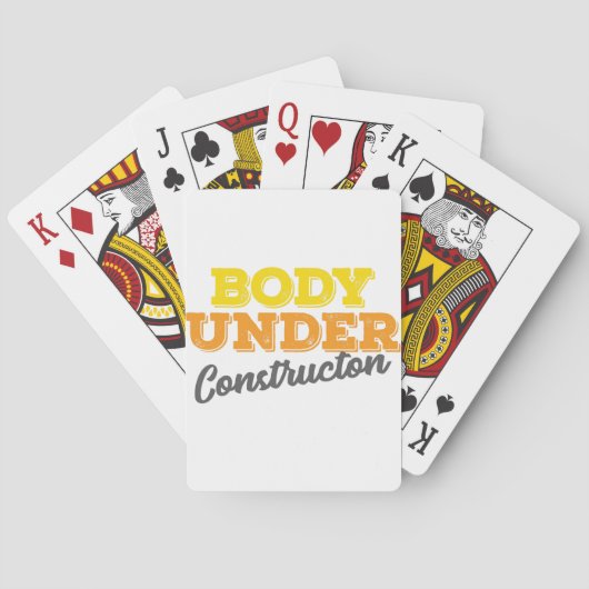 Geschiktheid Gym Gift Body onder constructietoeste Pokerkaarten (Achterkant)