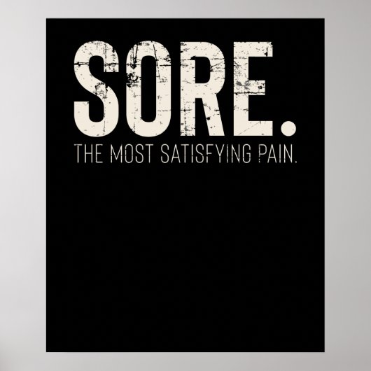 Geschiktheid Gym Workout Motivatie citaat Poster (Voorkant)