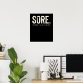 Geschiktheid Gym Workout Motivatie citaat Poster (Thuiskantoor)